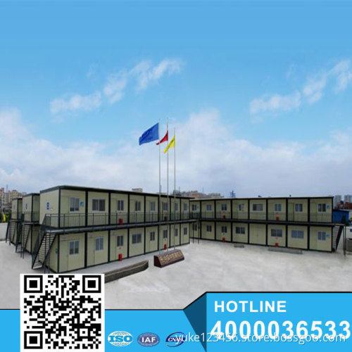 K slope roof envirionmental modular house for construction site with good appearance
